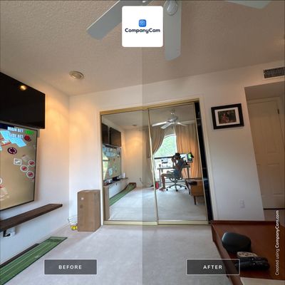 Custom Home Office Setup and Media Wall in Phoenix
