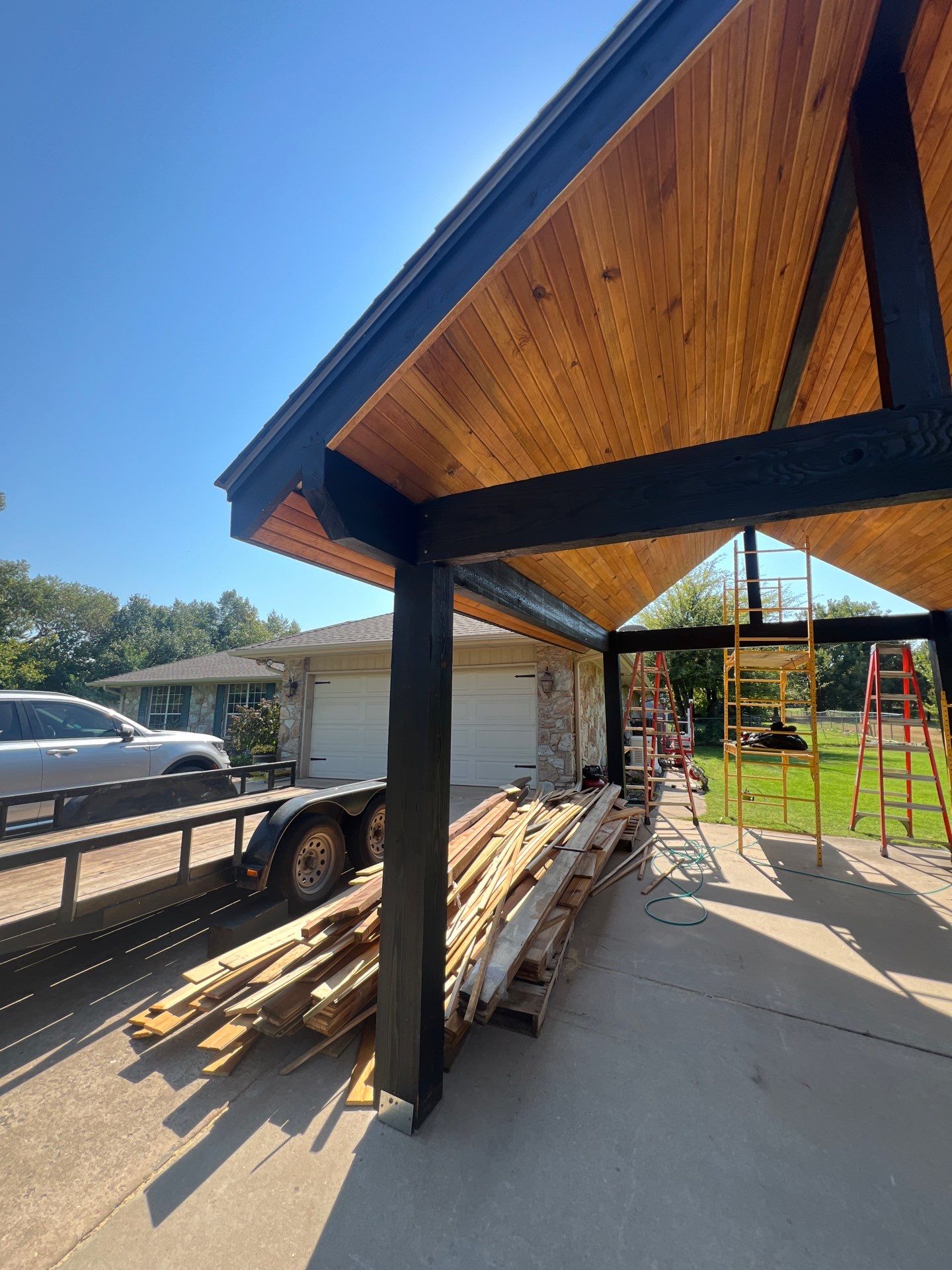 Car Port Build in Edmond, OK by McCann's Roofing and Construction