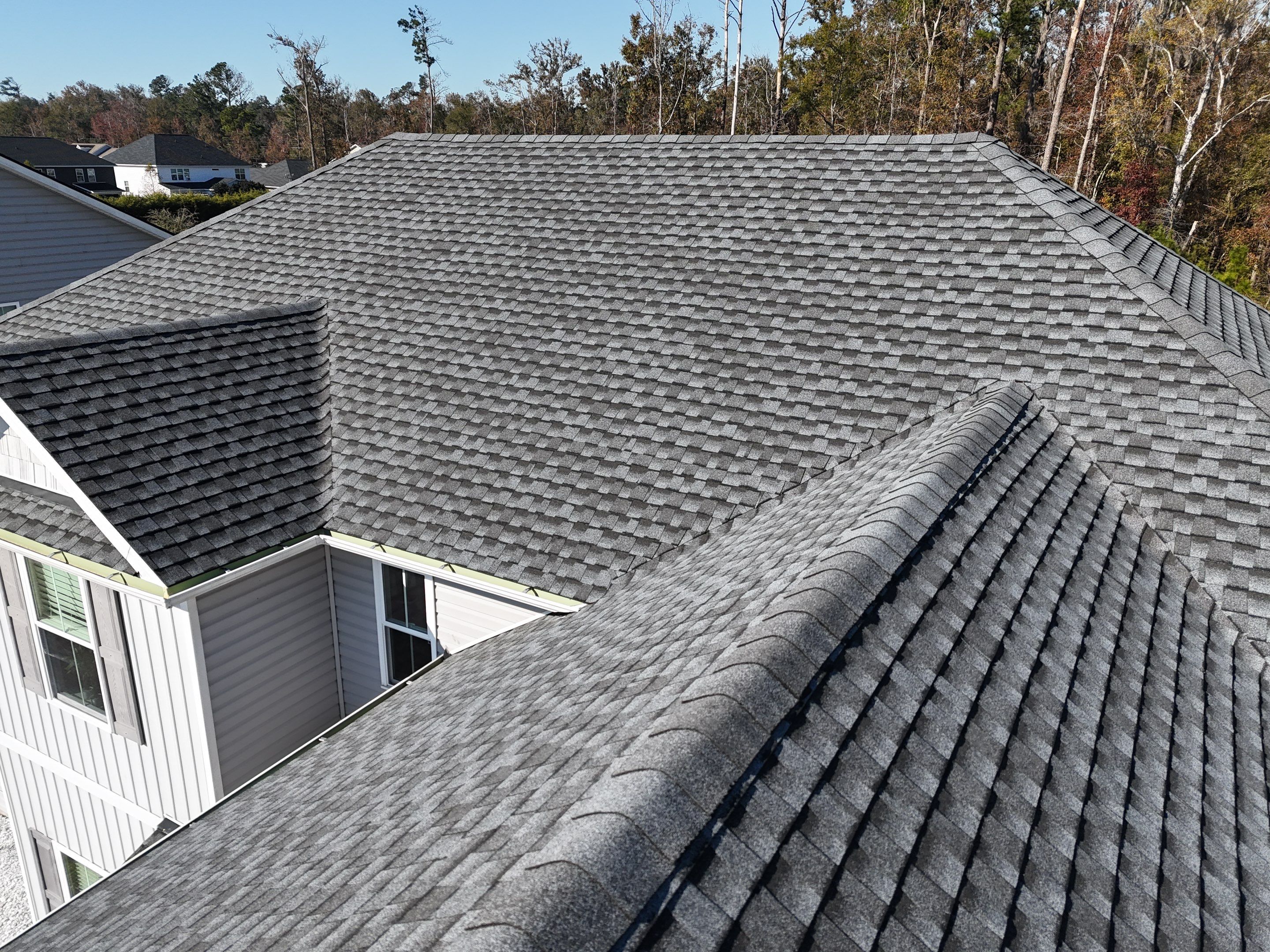 Storm Damage Full Roof Replacment using GAF Shingles by A Good Roofer Near Me
