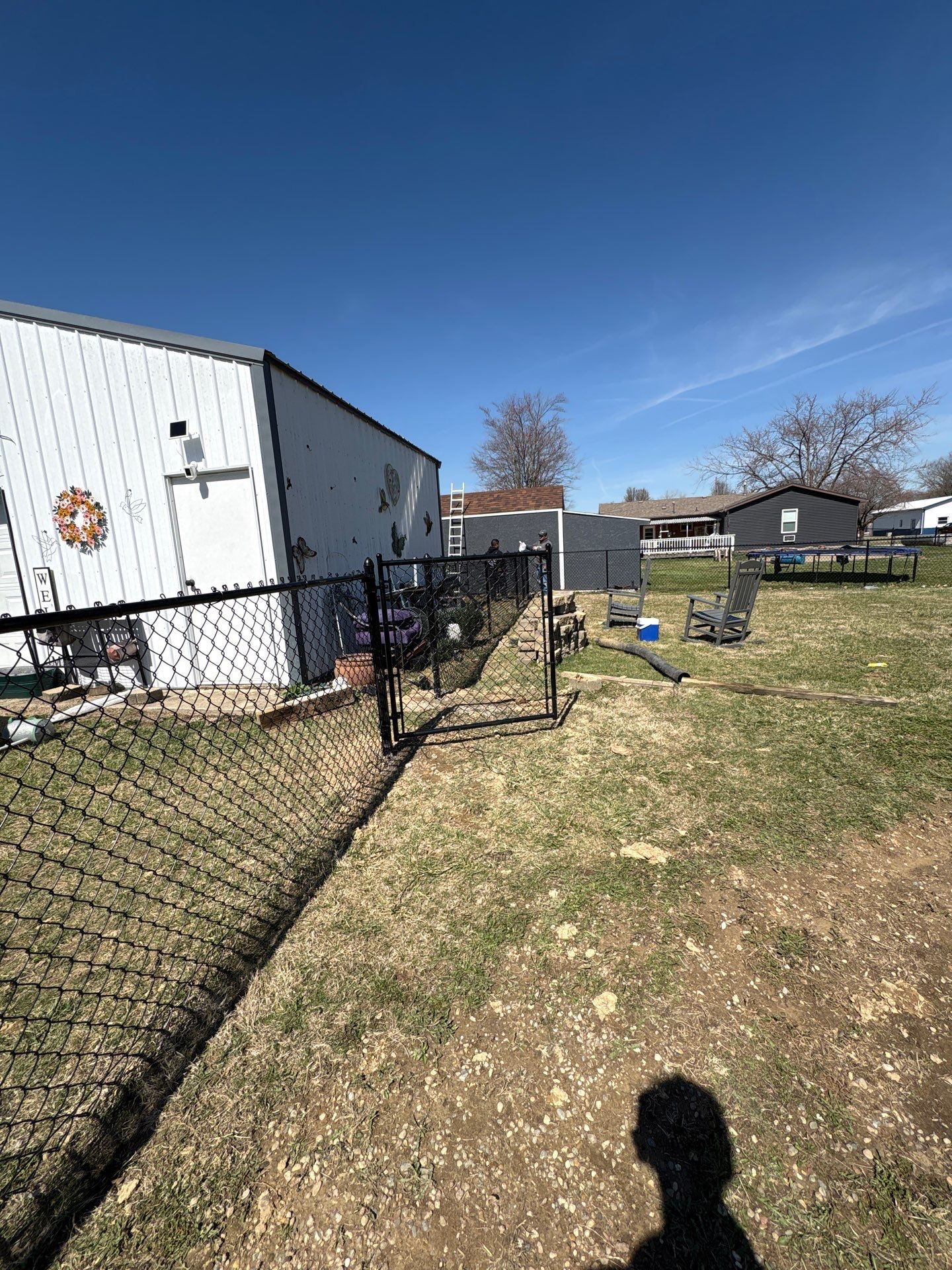 Fence Installation using Chain Link Fencing by Leach and Brown Construction LLC