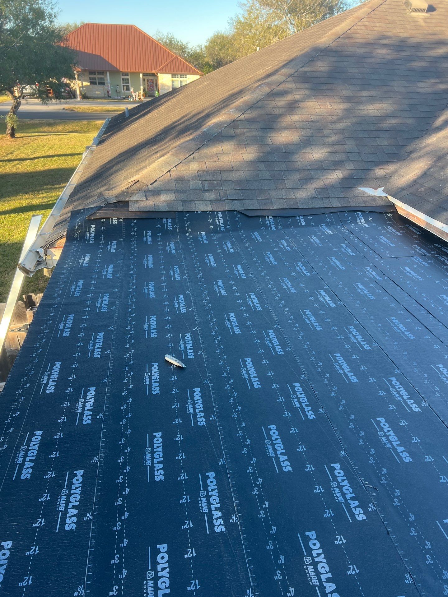 It Ain't Easy getting Shady  by Bayfront Roofing and Construction