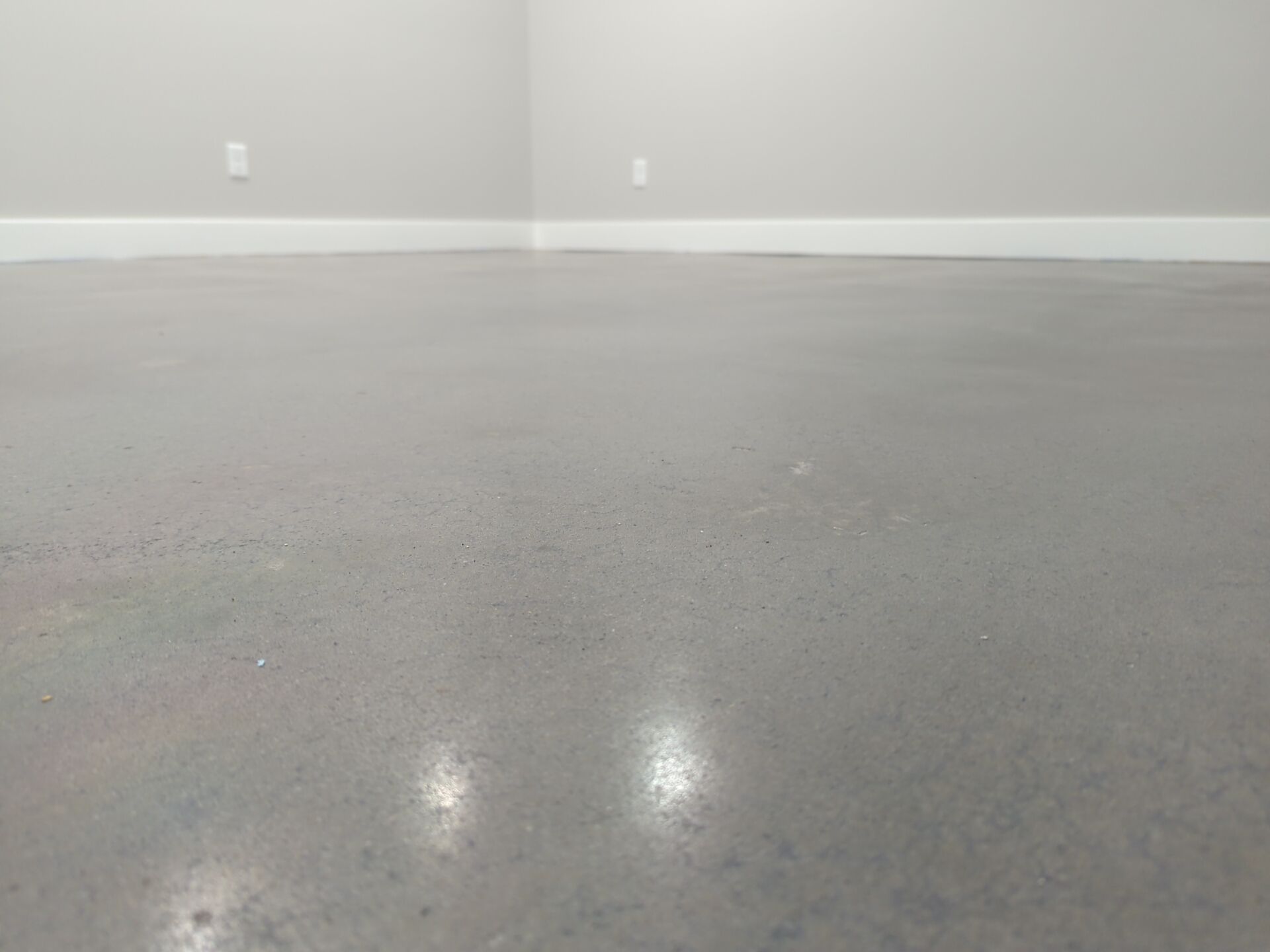 Lee's Summit -- Polished Concrete with Grey Dye by Big Red Decorative Concrete, LLC