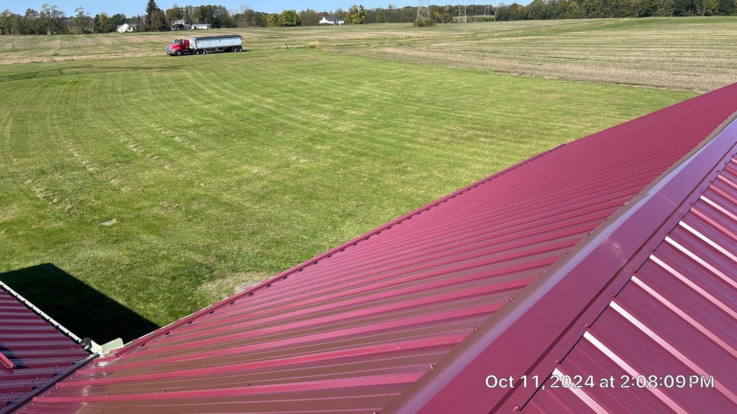 Residential Roofing Installation using Performance Panel Metal - Burgandy by RoofX 