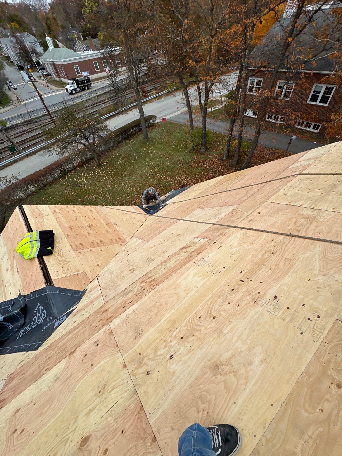 Ayer Church Complete Roof with Code-Compliant Overlay & Dual Chimney Restoration by Mighty Dog Roofing of Greater Middlesex County