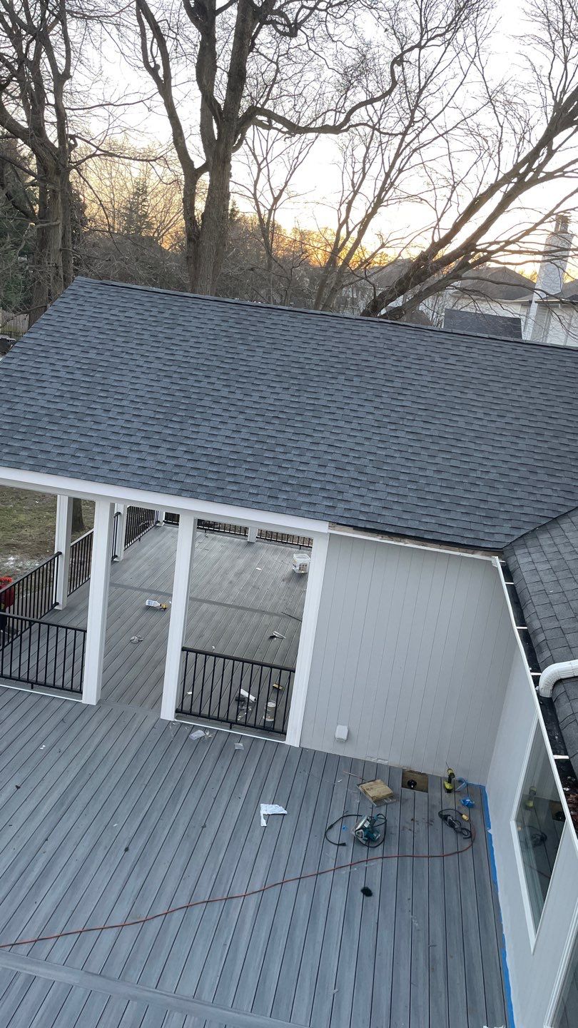 New Deck with Porch In Marlboro by deck guardian