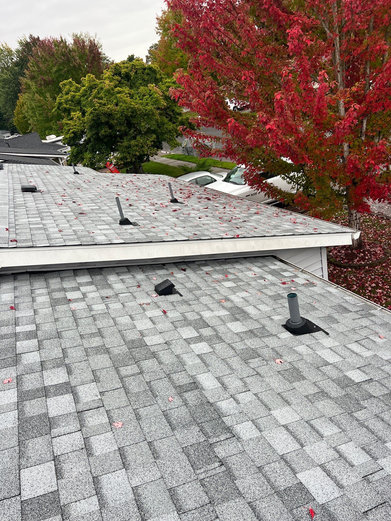 Residential Roofing Installation using IKO Dynasty (Color: Frostone Grey) by Orezona Building & Roofing Company, Inc.