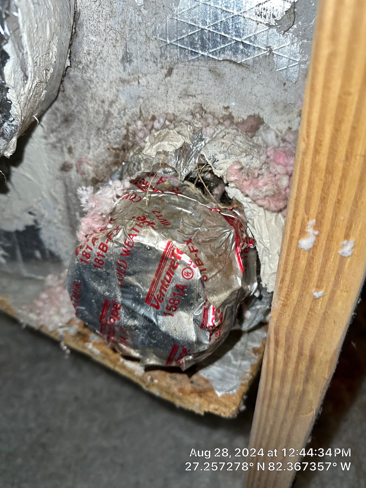 Duct modification in attic  by TIES360 Air Ducts Plus
