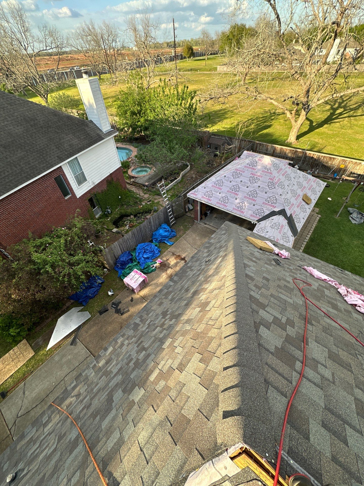 Project in Sugar Land by Motion Roofing
