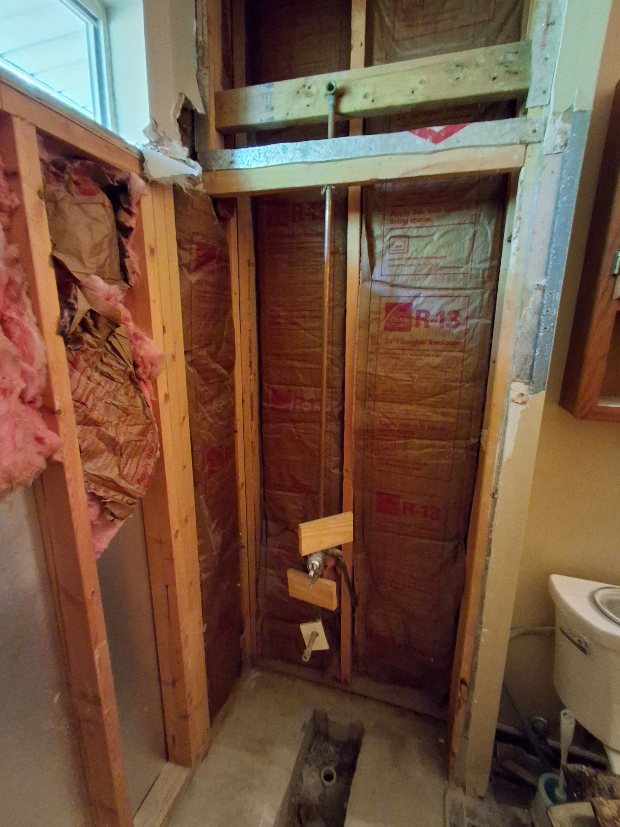 Sentrel Shower with window and ADA chair / ADA grab bar by Academy Construction