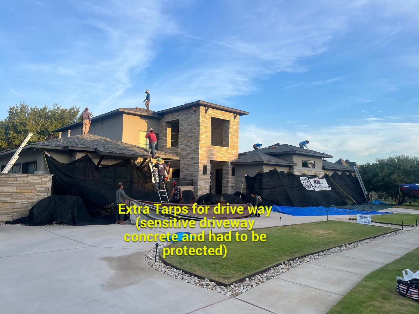 Colleyville Estate Re-Roof Project by First United Roofing & Construction