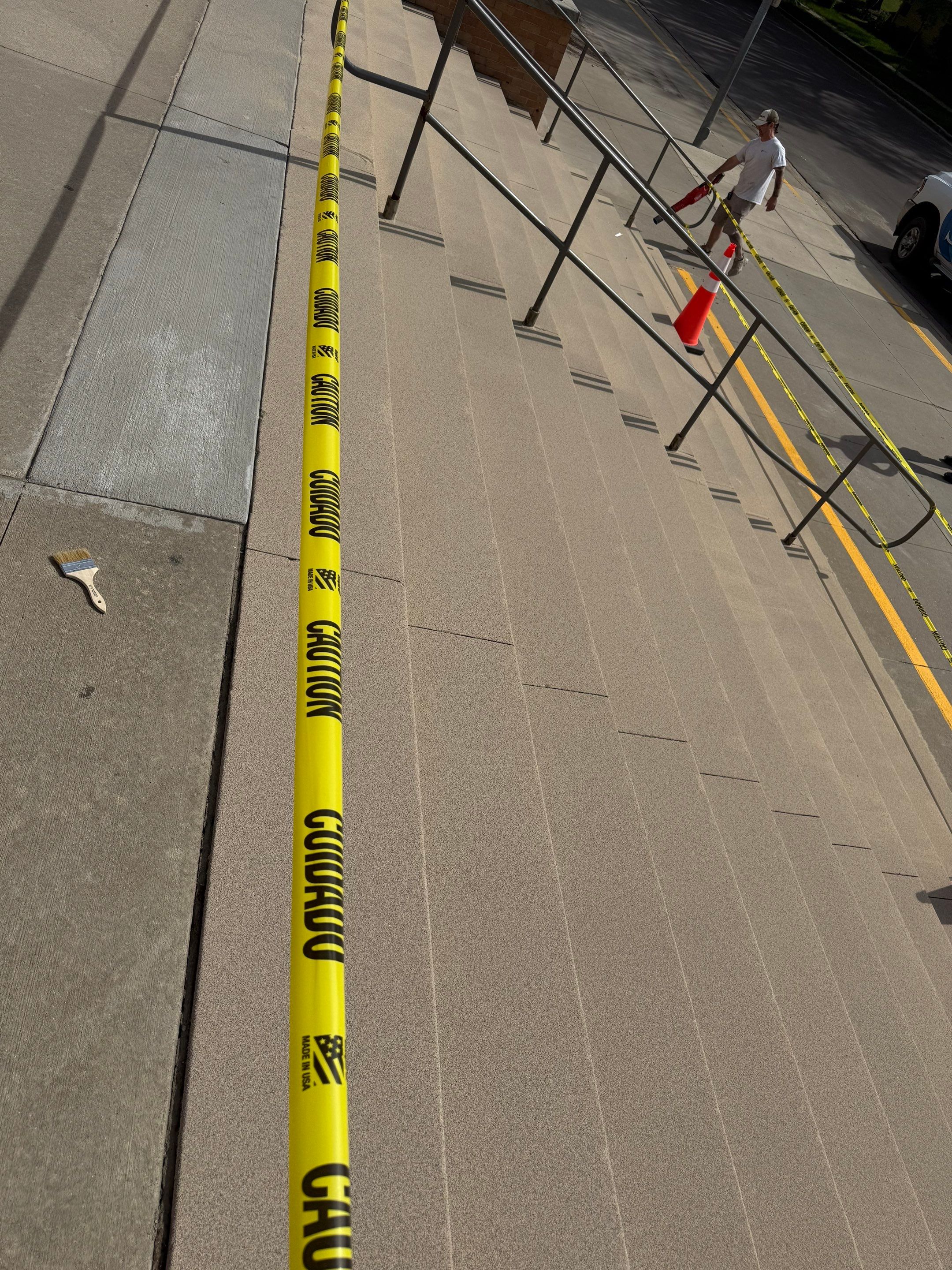 Concrete Stair Repair and Protective Coating in Sioux Falls by Select Painting, Coatings & Garage Cabinets