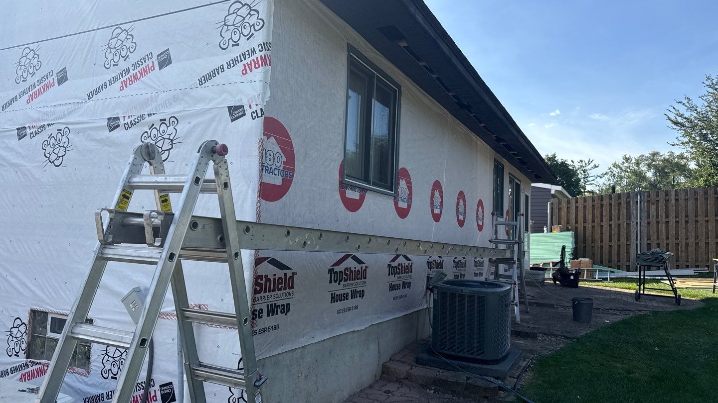 Siding Replacement using Alside Charter Oak D4.5" Cape Cod Grey by 180 Contractors