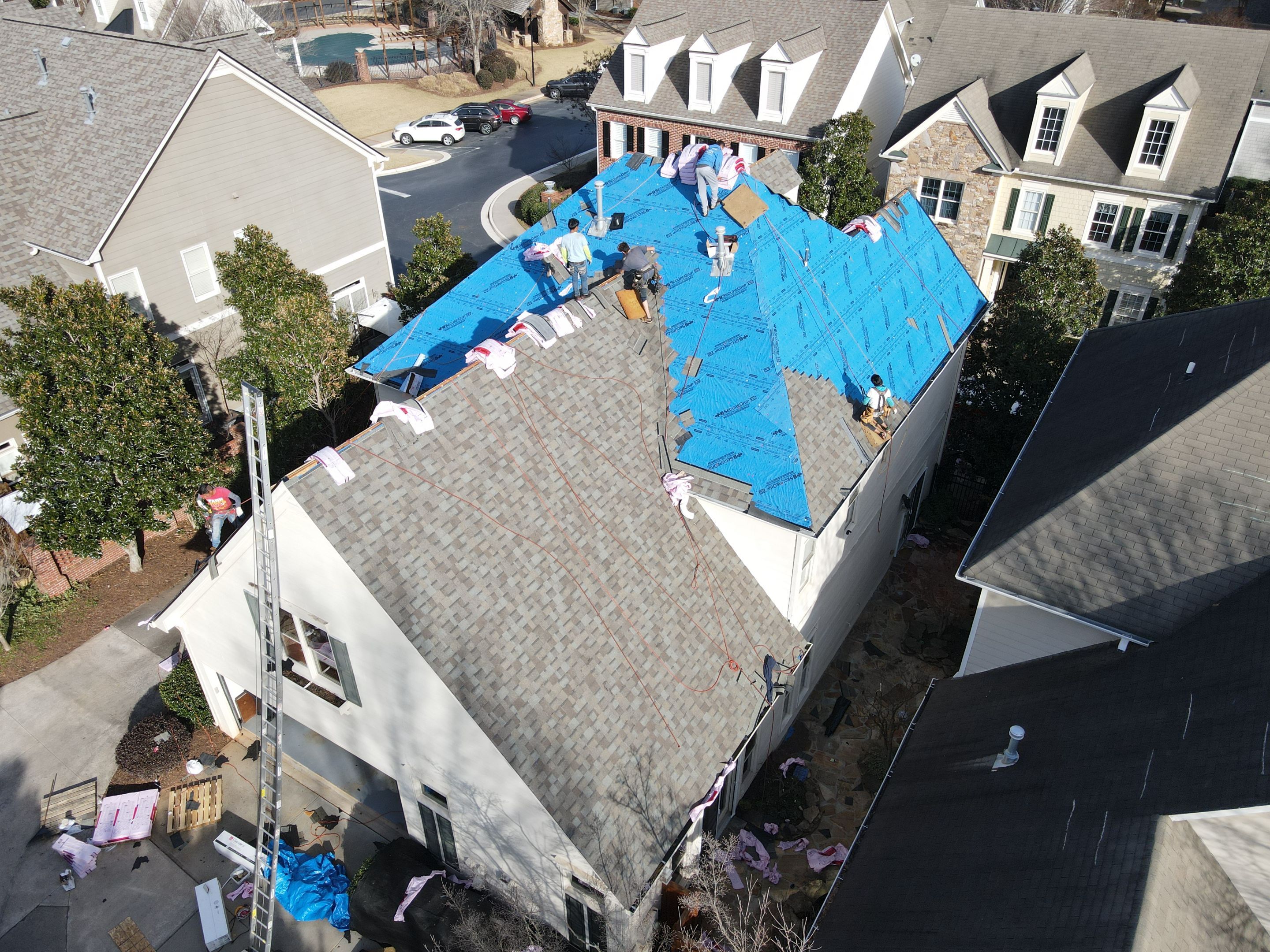 Residential Roofing Installation using Owens Corning by Inspector Roofing and Restoration