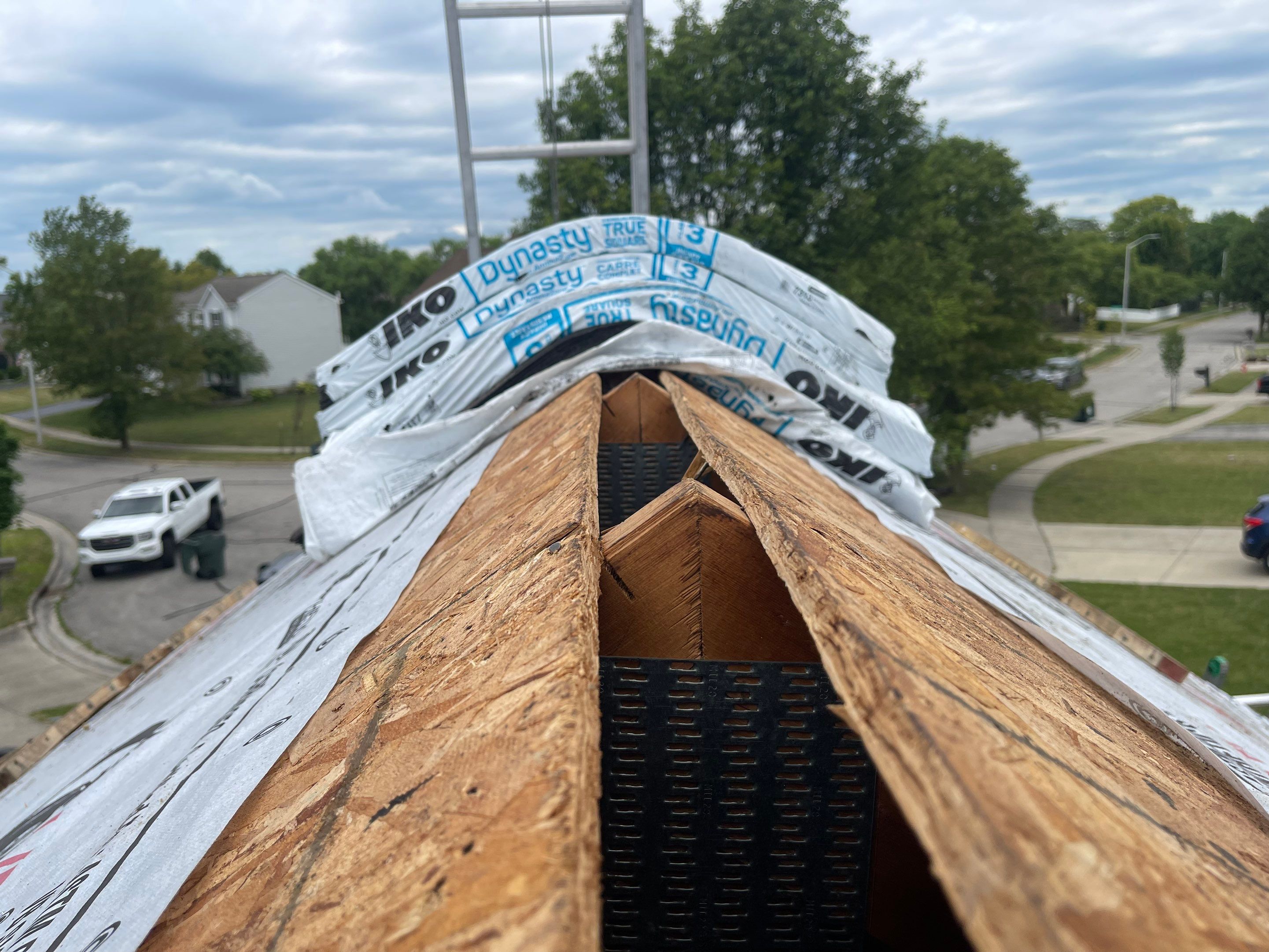 Residential Roofing Installation using IKO dimensional shingles by SOS Home Ohio 