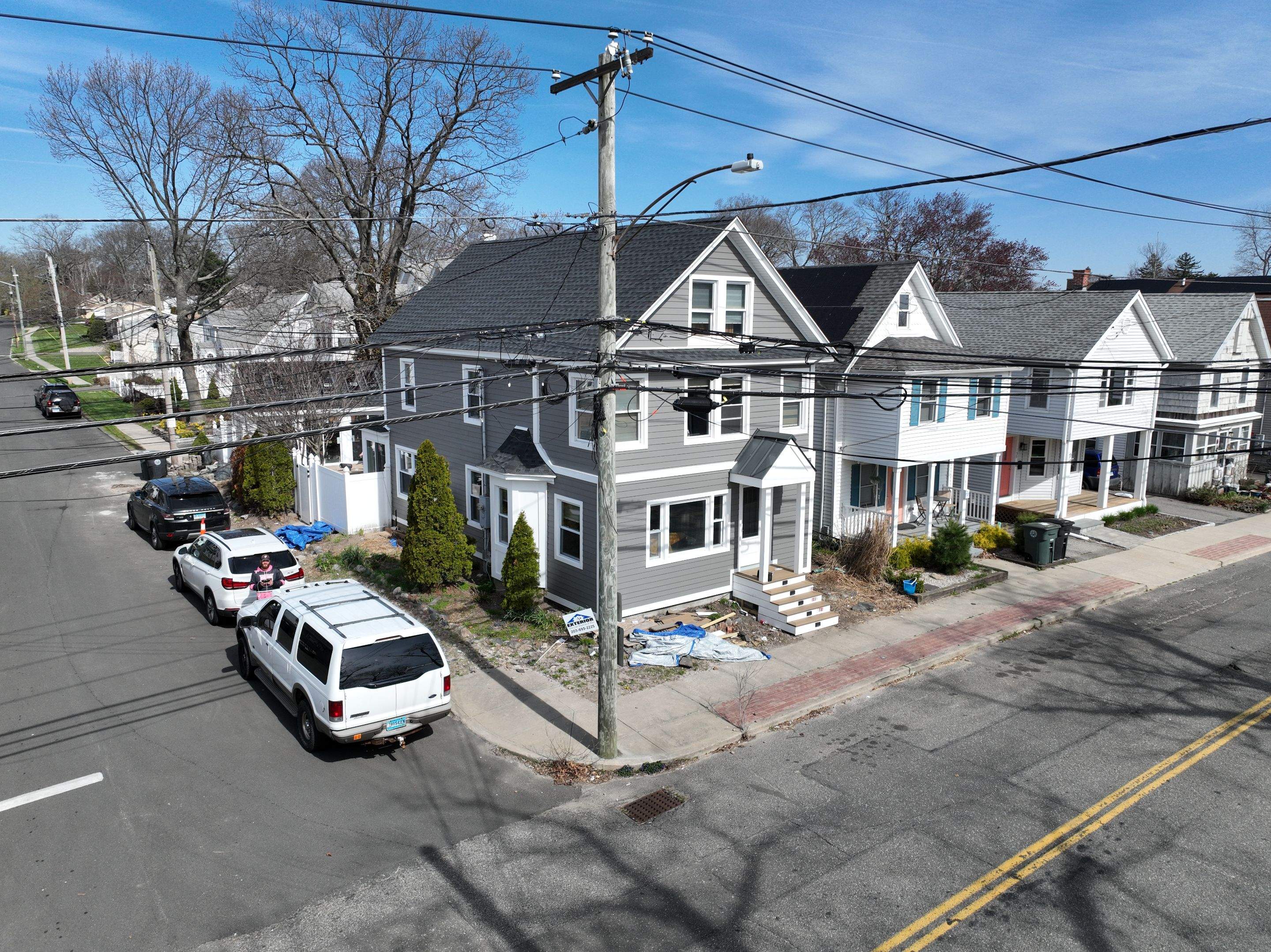 Siding Installation using Hardie Plank Aged Pewter by A Plus Exterior