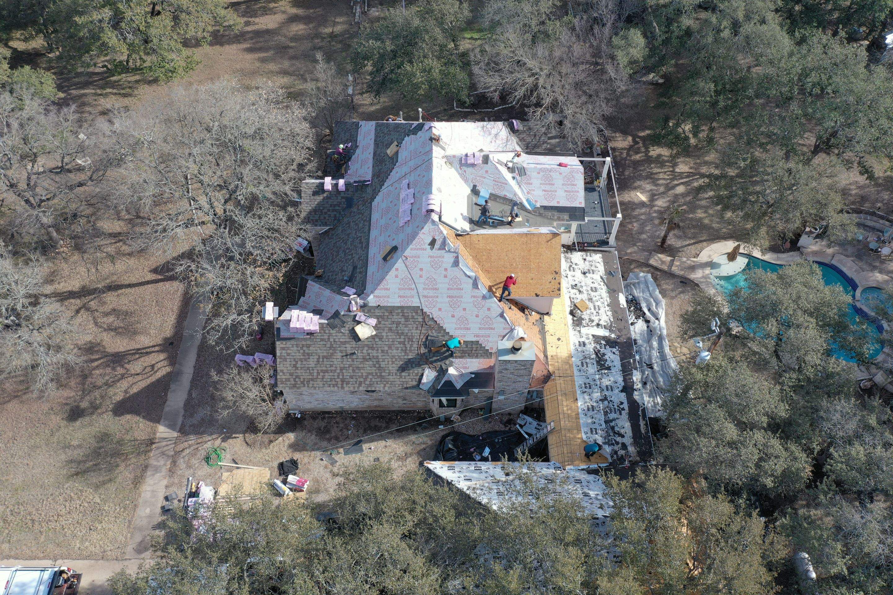 Residential Roof Replacement using Owens Corning Duration by Action Exteriors Austin