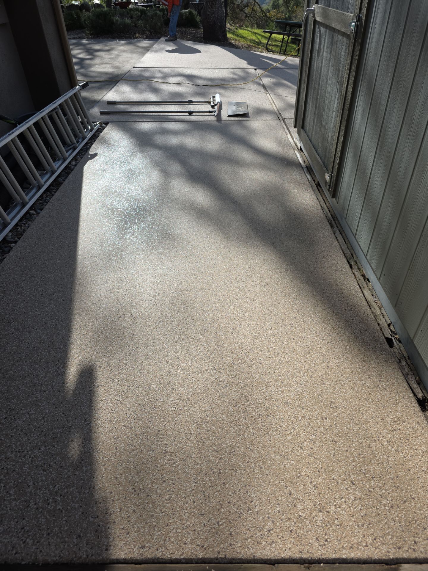 Simiron Safari Chip Concrete Coating and Front Porch Makeover in Atascadero by MGP Coatings