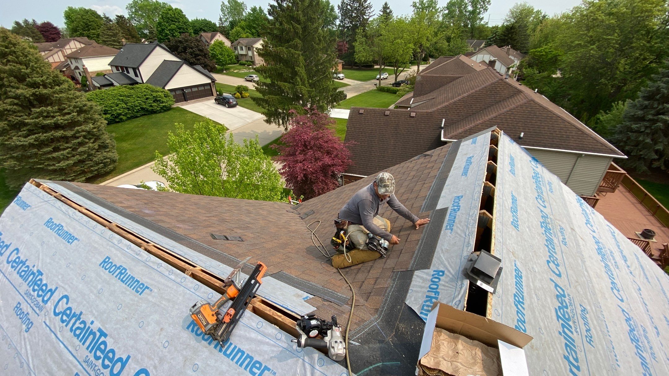 Roof Replacement using CertainTeed Landmark by 180 Contractors
