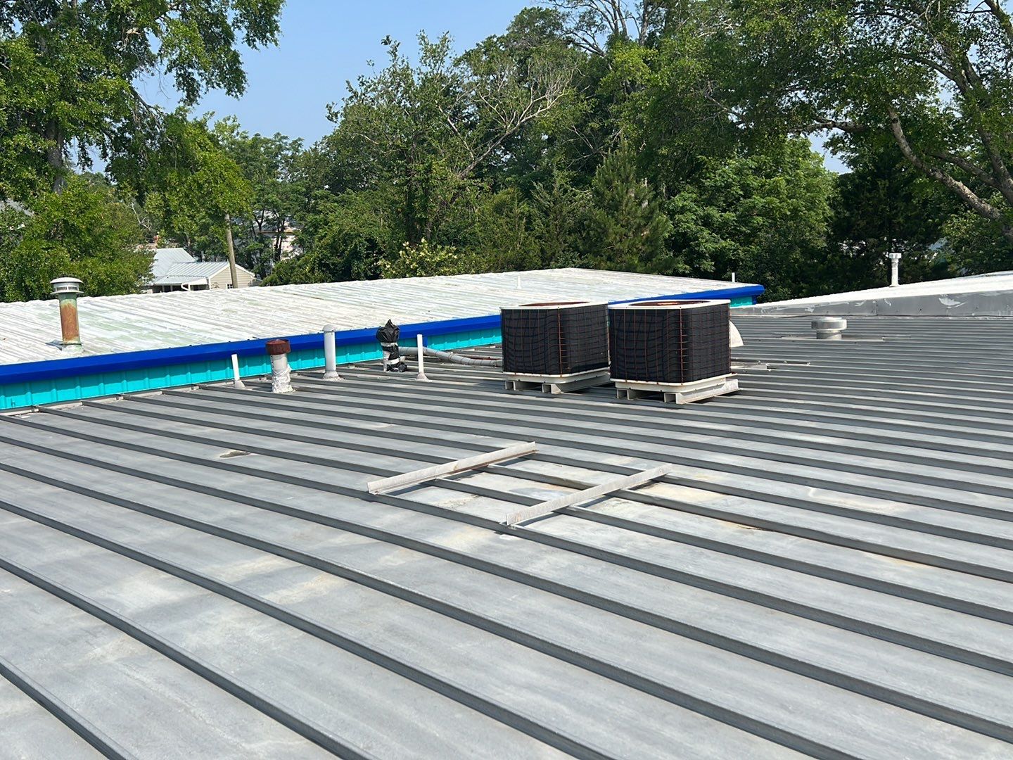 Silicone Commercial Roof Installation- Wilmington, NC by Summit Roofing 