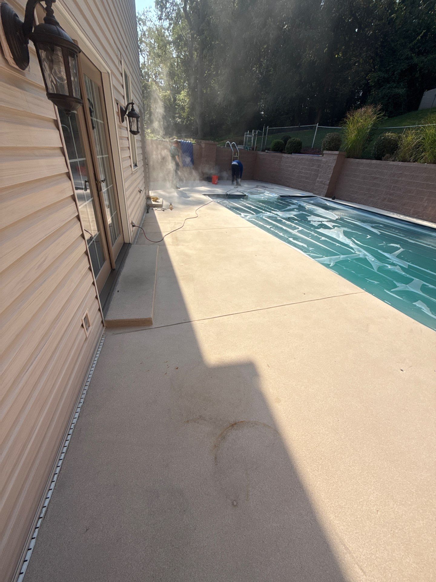 Oxford Pool Deck Project in McKees Rocks by Floors in a Day, Inc