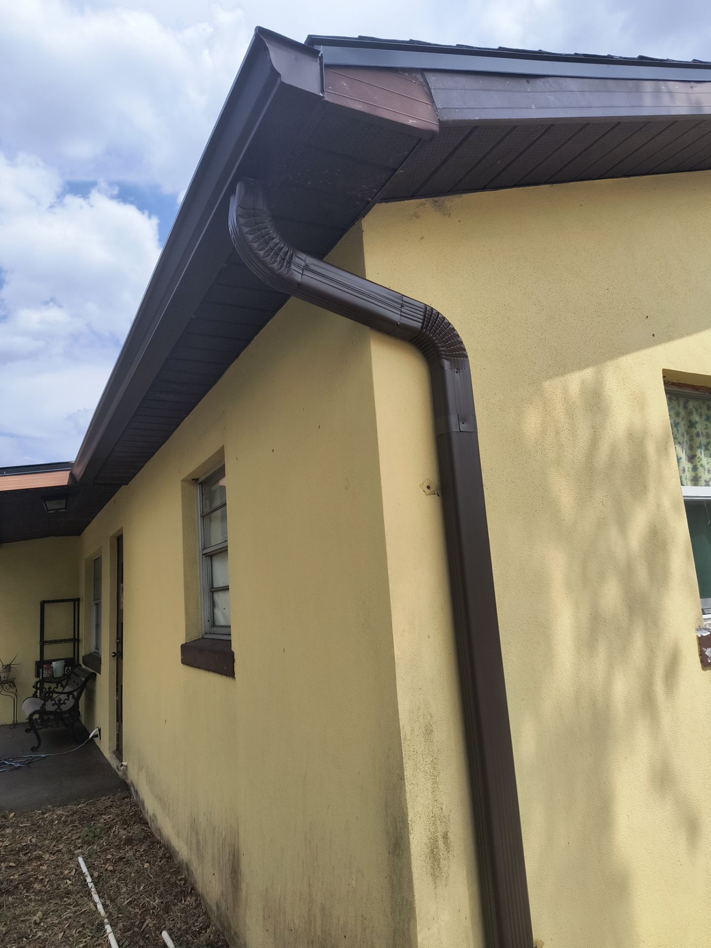 Musket Brown 6-Inch Gutters in Tampa FL by Gutter Professors
