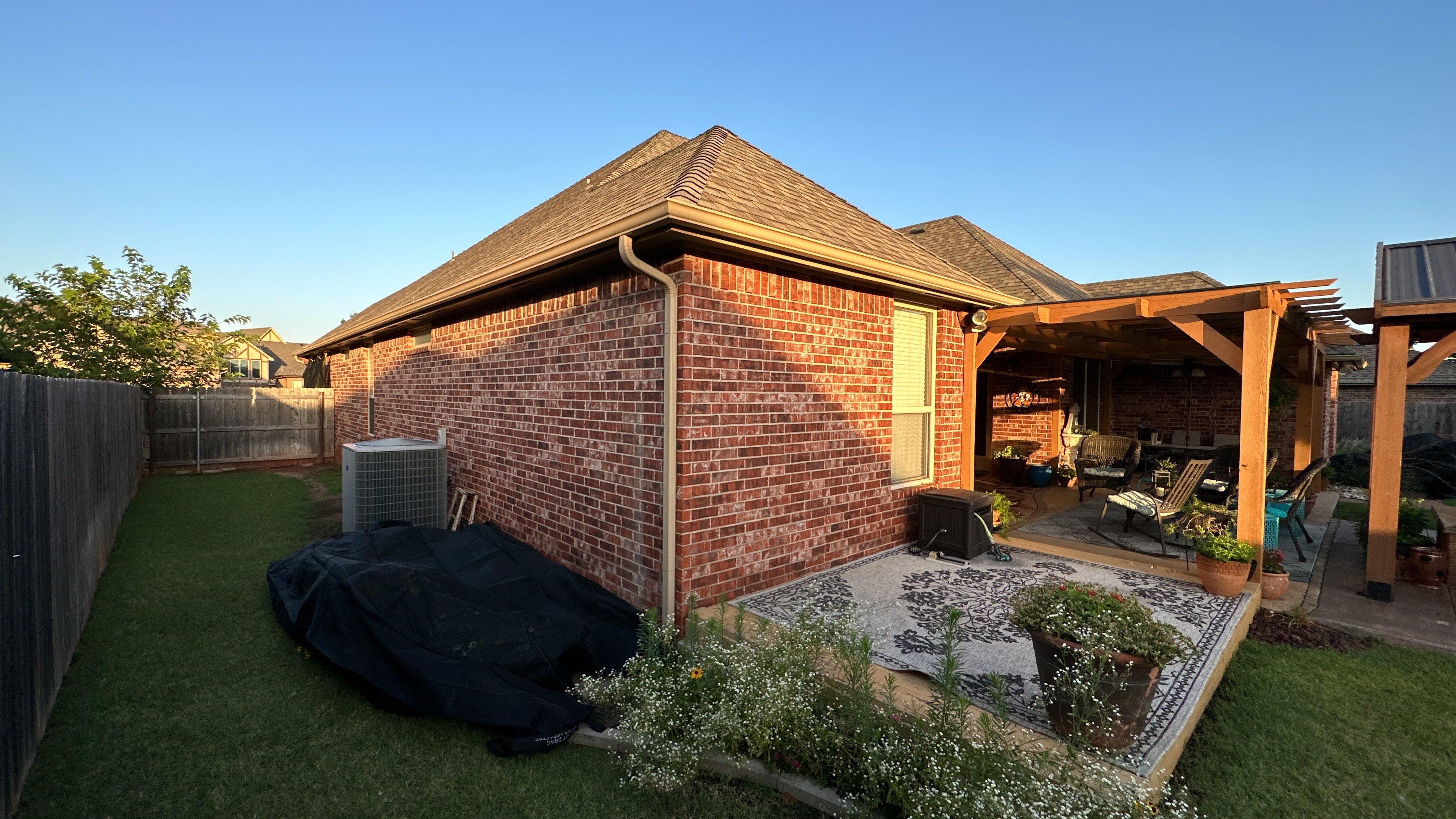Reroof using GAF HDZ - Weathered Wood by Castillo Roofing