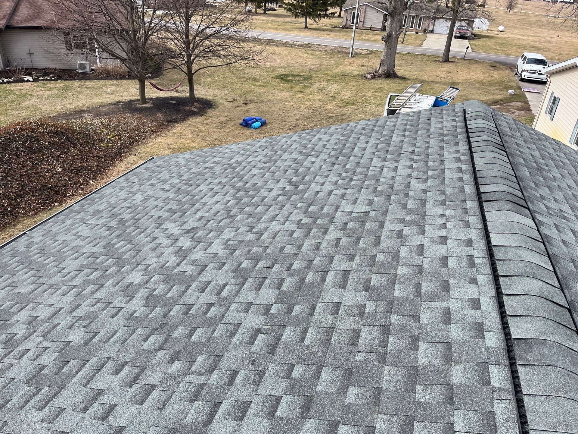 Residential Roofing Installation using GAF Timberline HDZ Slate by Nitro Roofing and Construction