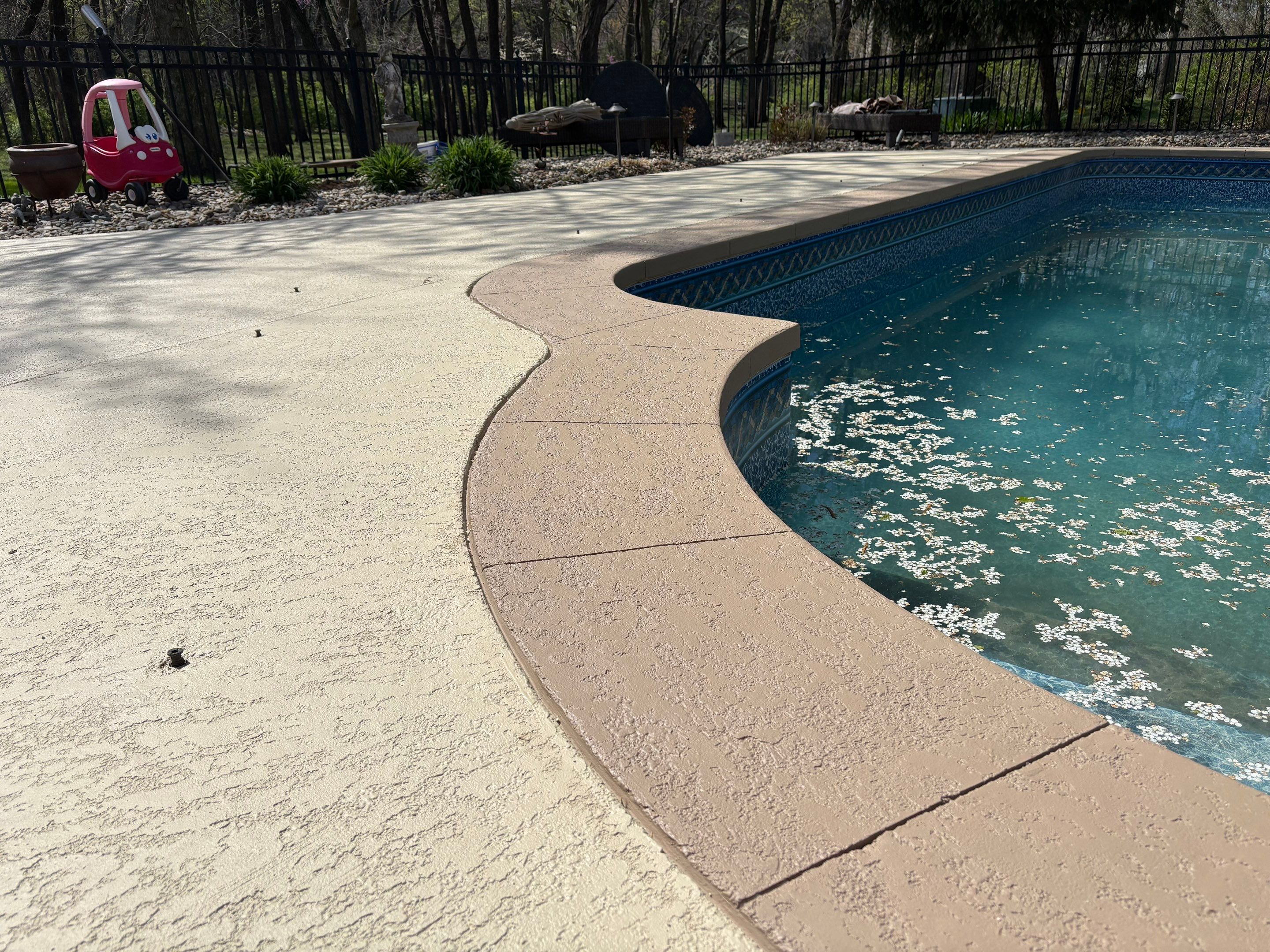 Pool Deck & Patio Resurface - Overland Park, KS by Big Red Decorative Concrete, LLC