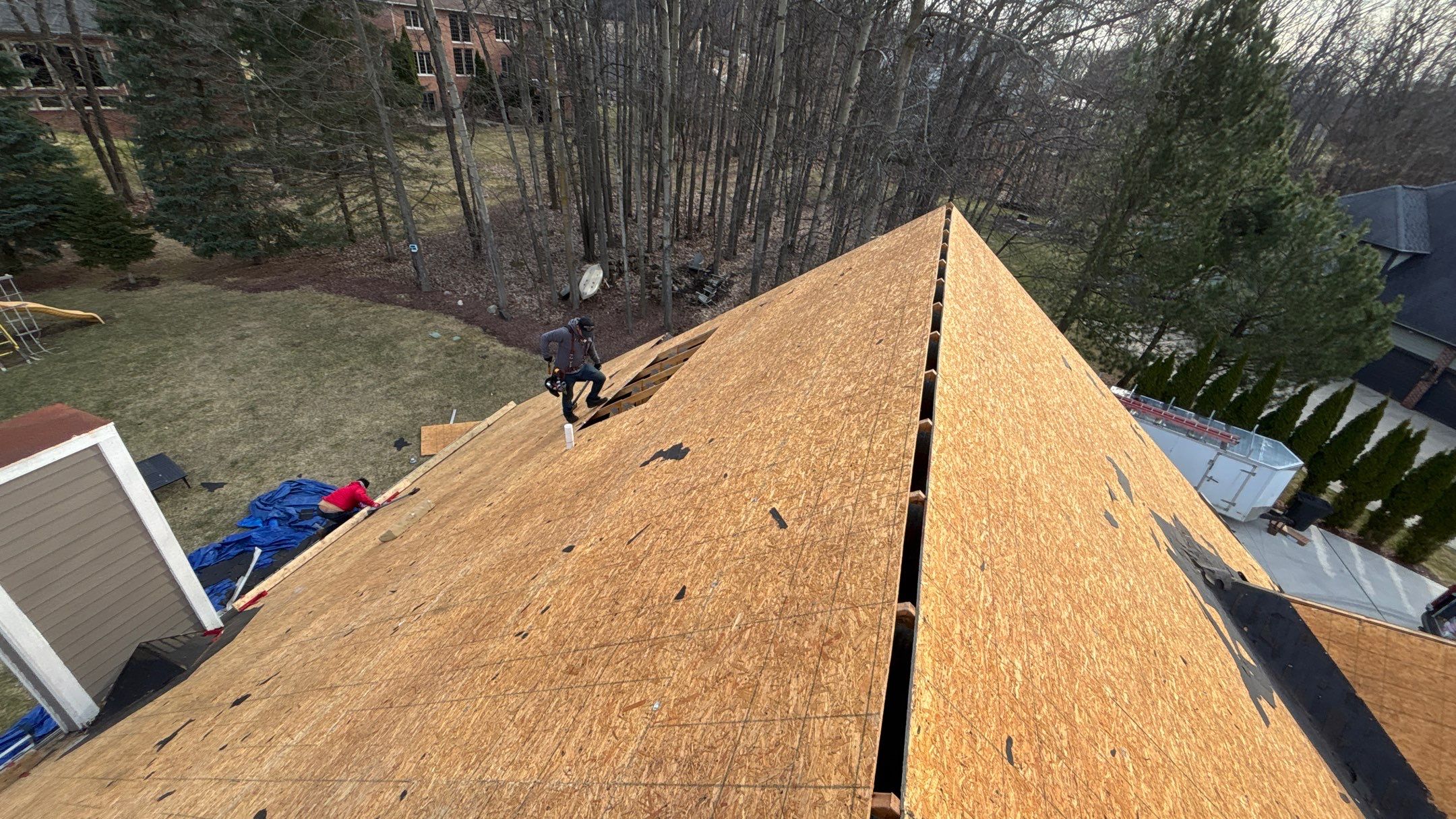 Roof Replacement using CertainTeed Landmark Moire Black by 180 Contractors