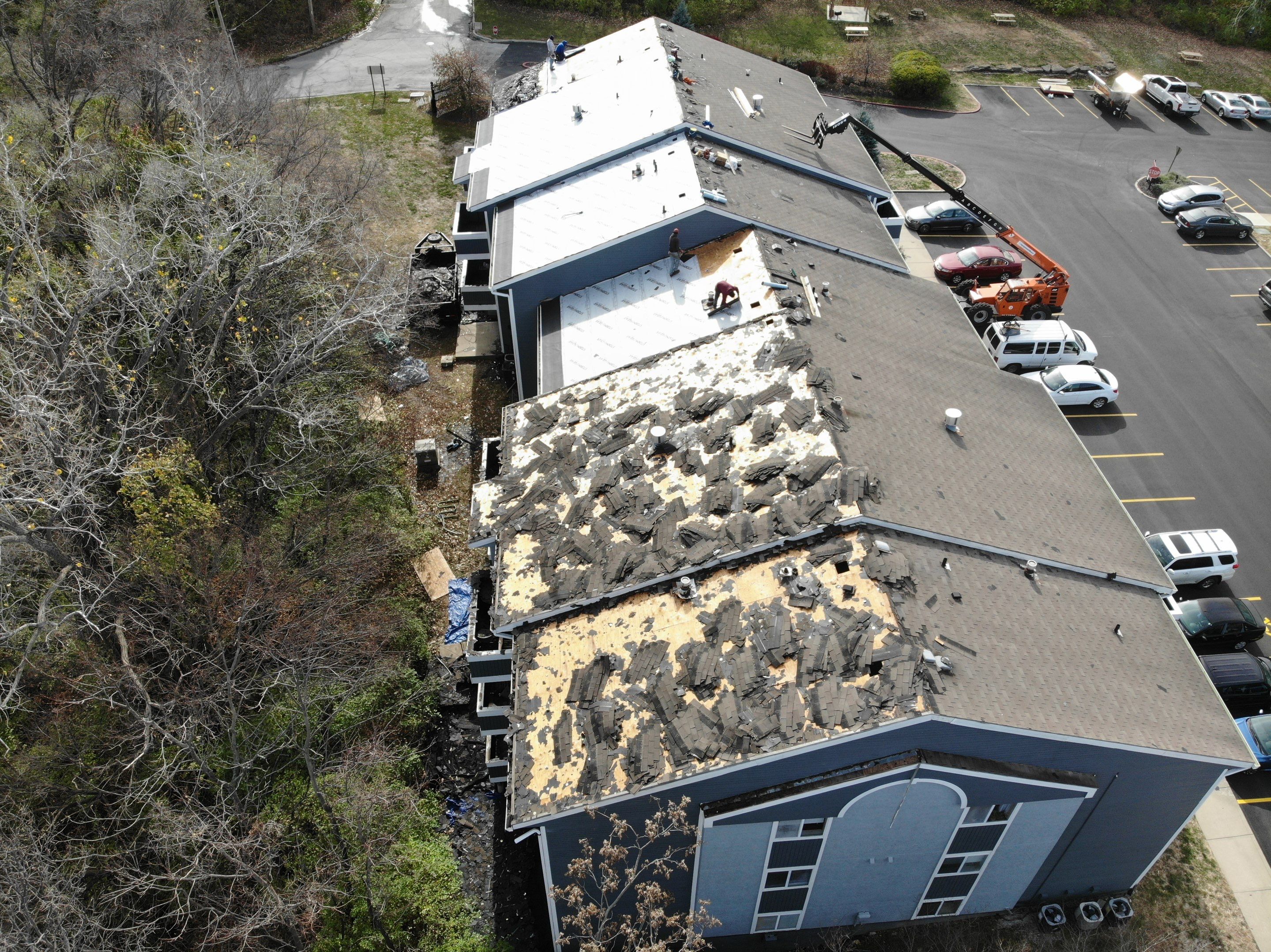 Commercial Shingle Install - Atlas Prolam Shingle - Color Black Shadow by Titan Commercial & Residential Roofing 