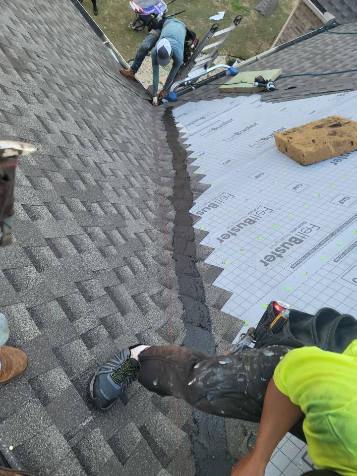 Residential Roofing Installation using Roof Replacement by American Roofing & Construction LLC