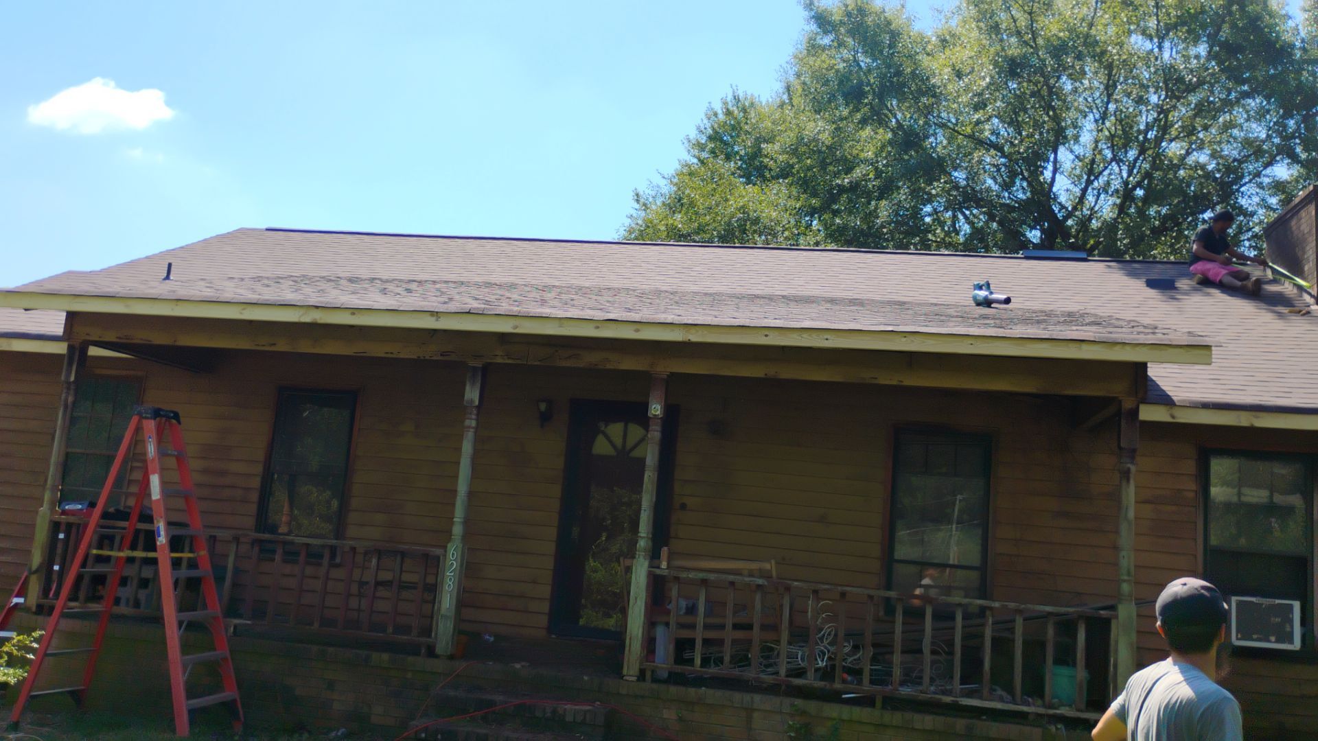 Syler roofing job by BROCK BUILDERS 