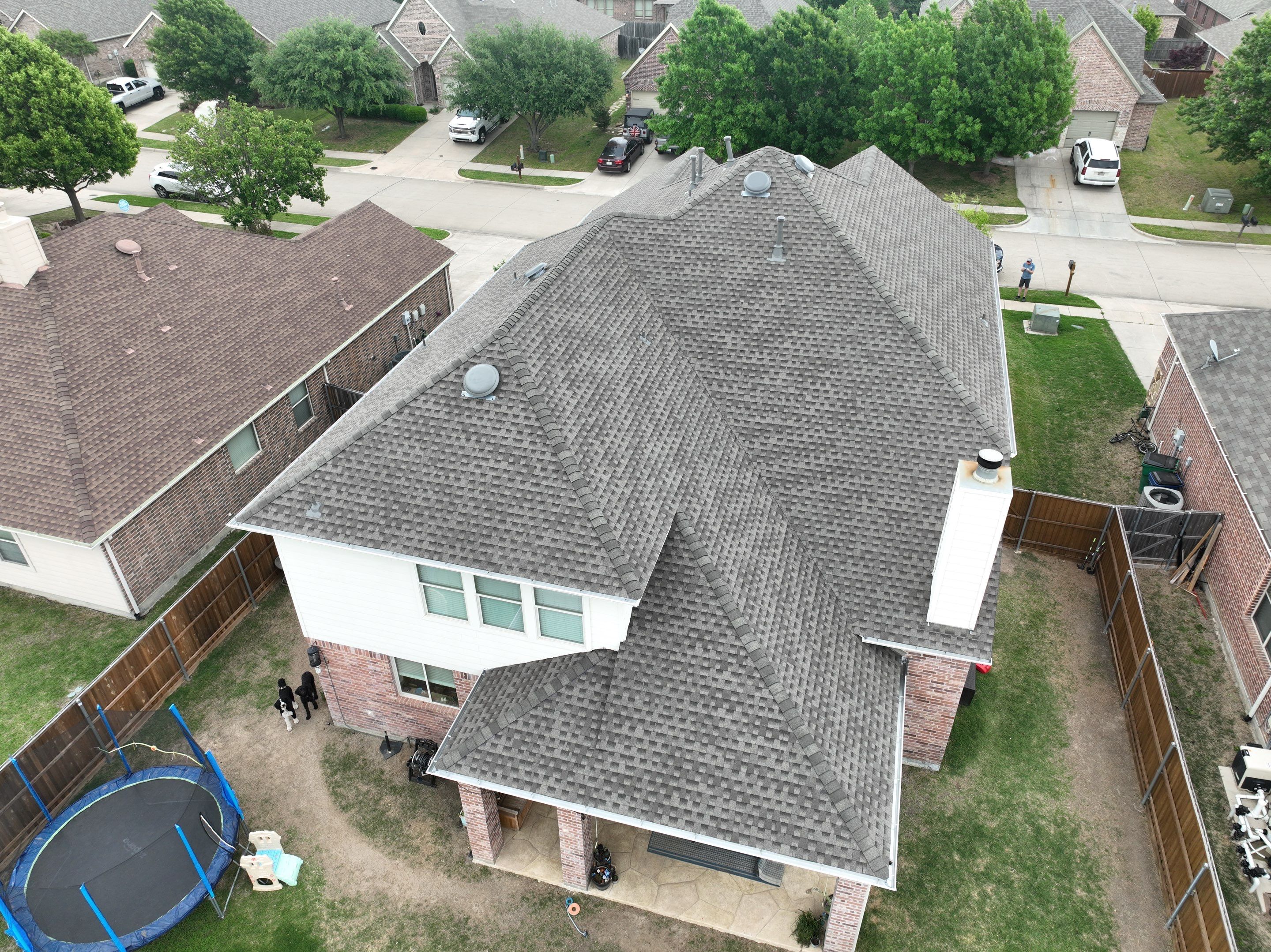 Residential Roofing Installation using GAF Timberline HDZ Weathered Wood by OneSource Roofing and Restoration
