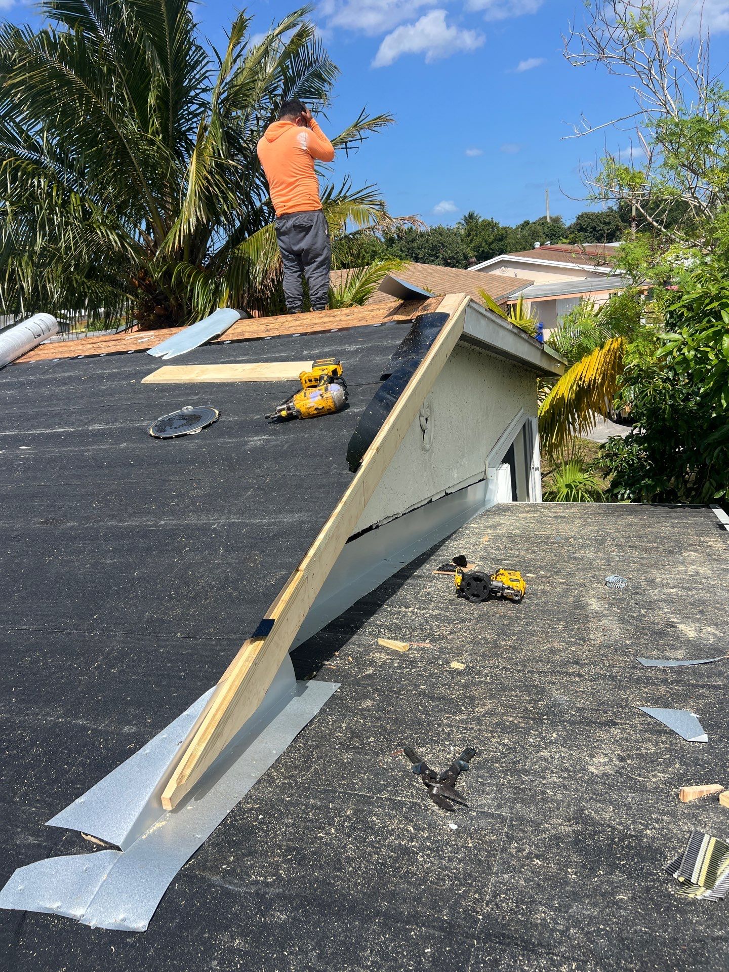 Beautiful Blue Shingle Re-Roof in Hollywood! by First Due Roofing