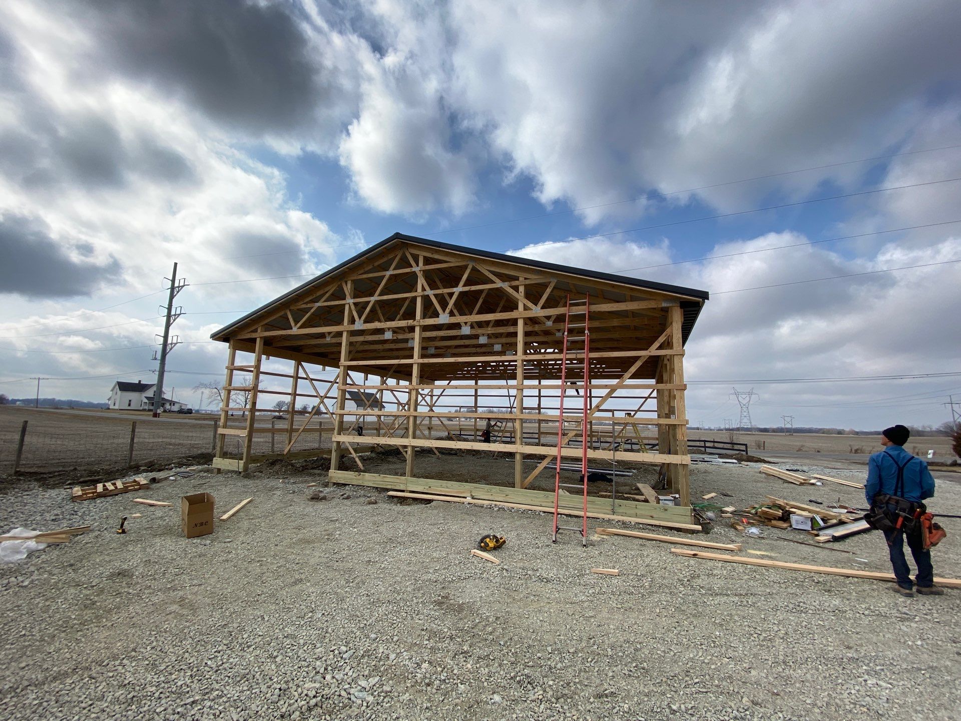 40'x40'x12' Garage by The Barn Builders 