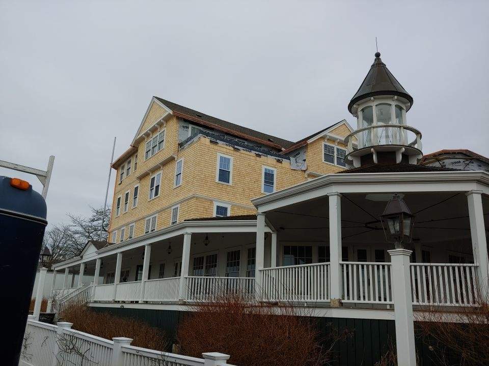 6″ Copper Gutter Installation At The Harbor View Hotel! by Gutter Pro Enterprises