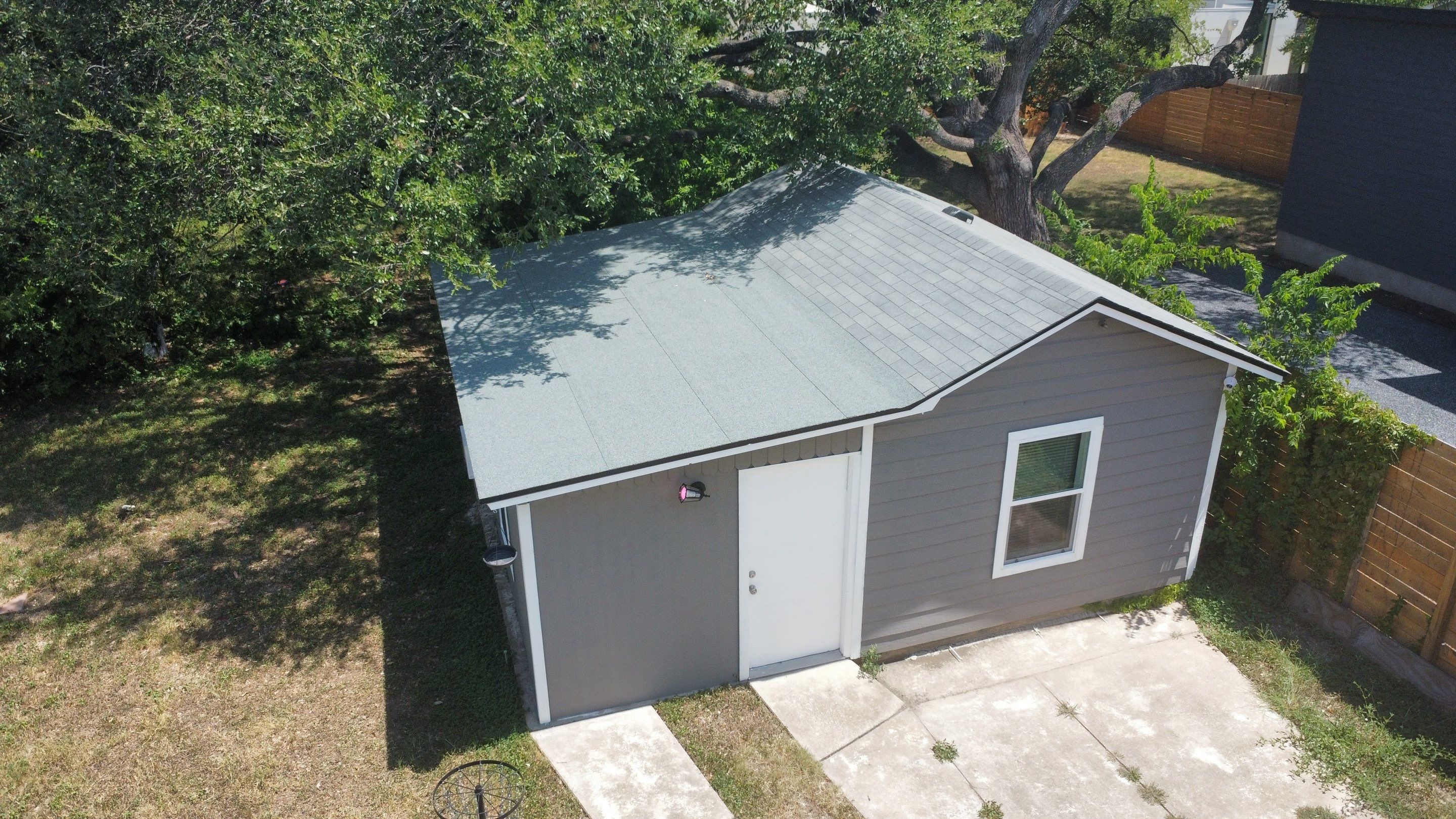 Full Roof Replacement – Main Home + Guest House | Estate Gray Shingles | Austin, TX by Kstylez Roofing & Construction