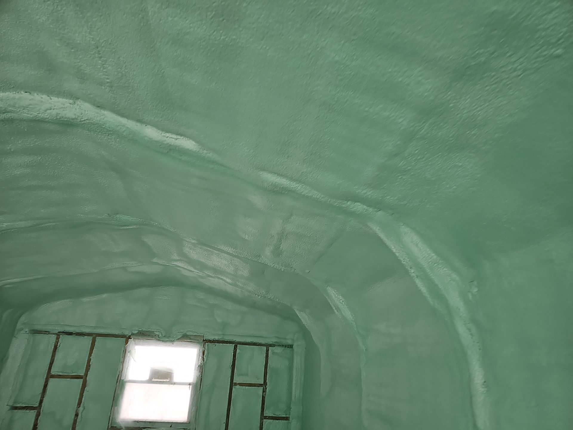 Closed Cell Spray Foam Applied to a Metal Shed by NYS Foam & Energy