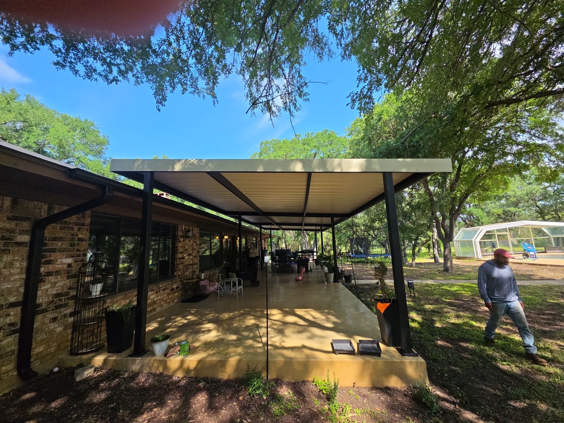 1000sf Patio Cover by REPS Austin Area Roofer
