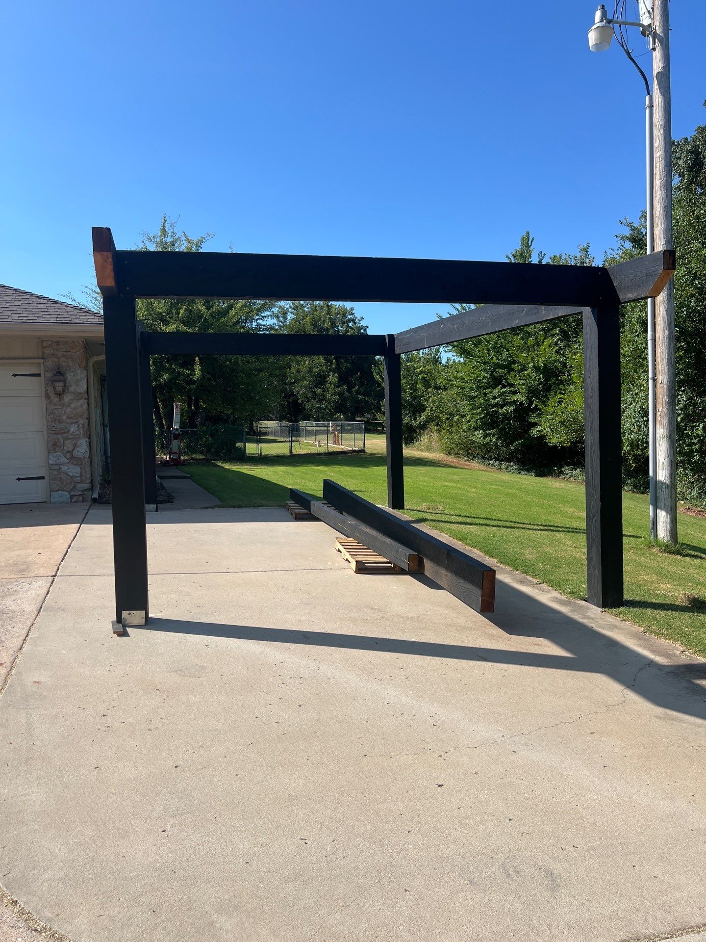 Car Port Build in Edmond, OK by McCann's Roofing and Construction