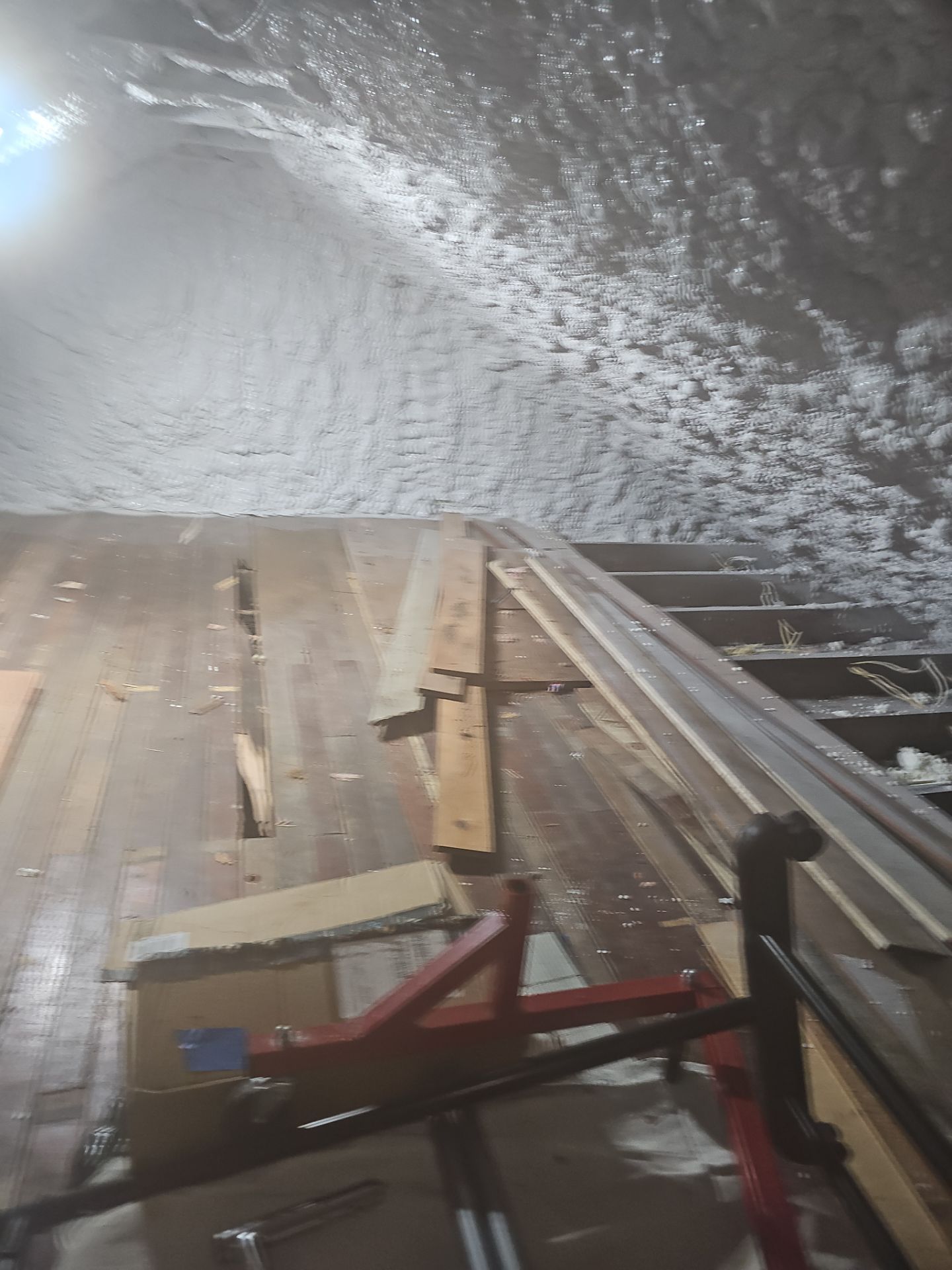Attic Insulation using open cell spray foam by NYS Foam & Energy