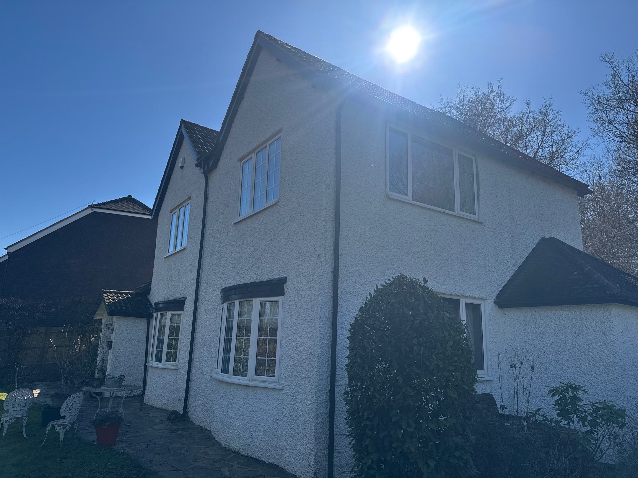 Render Clean using Pureseal Biocide by Ges Exterior Cleaning ltd
