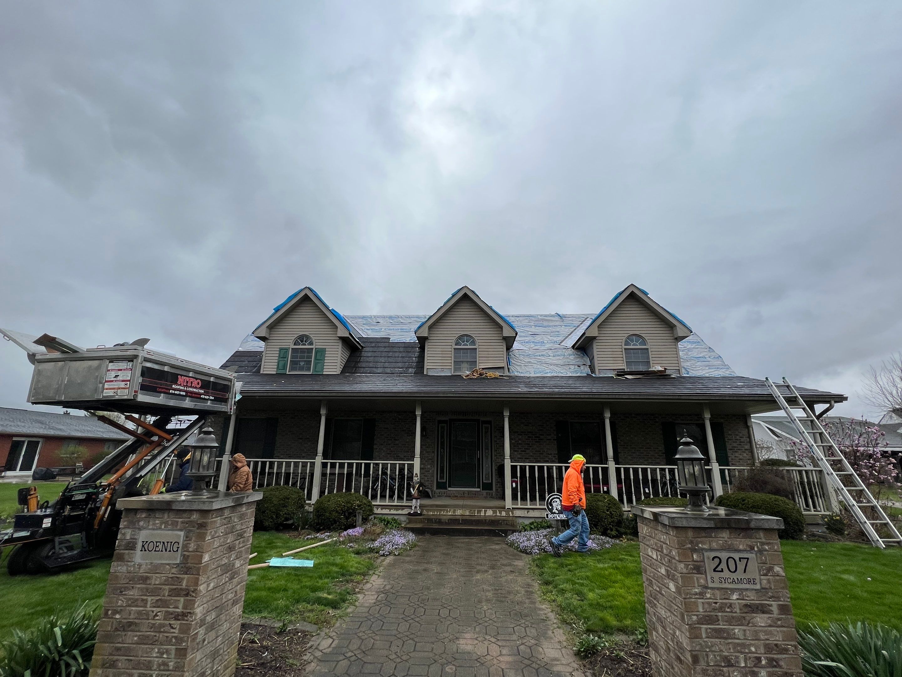 Residential Roofing Repair using Metstar Stone Coated Charcoal by Nitro Roofing and Construction