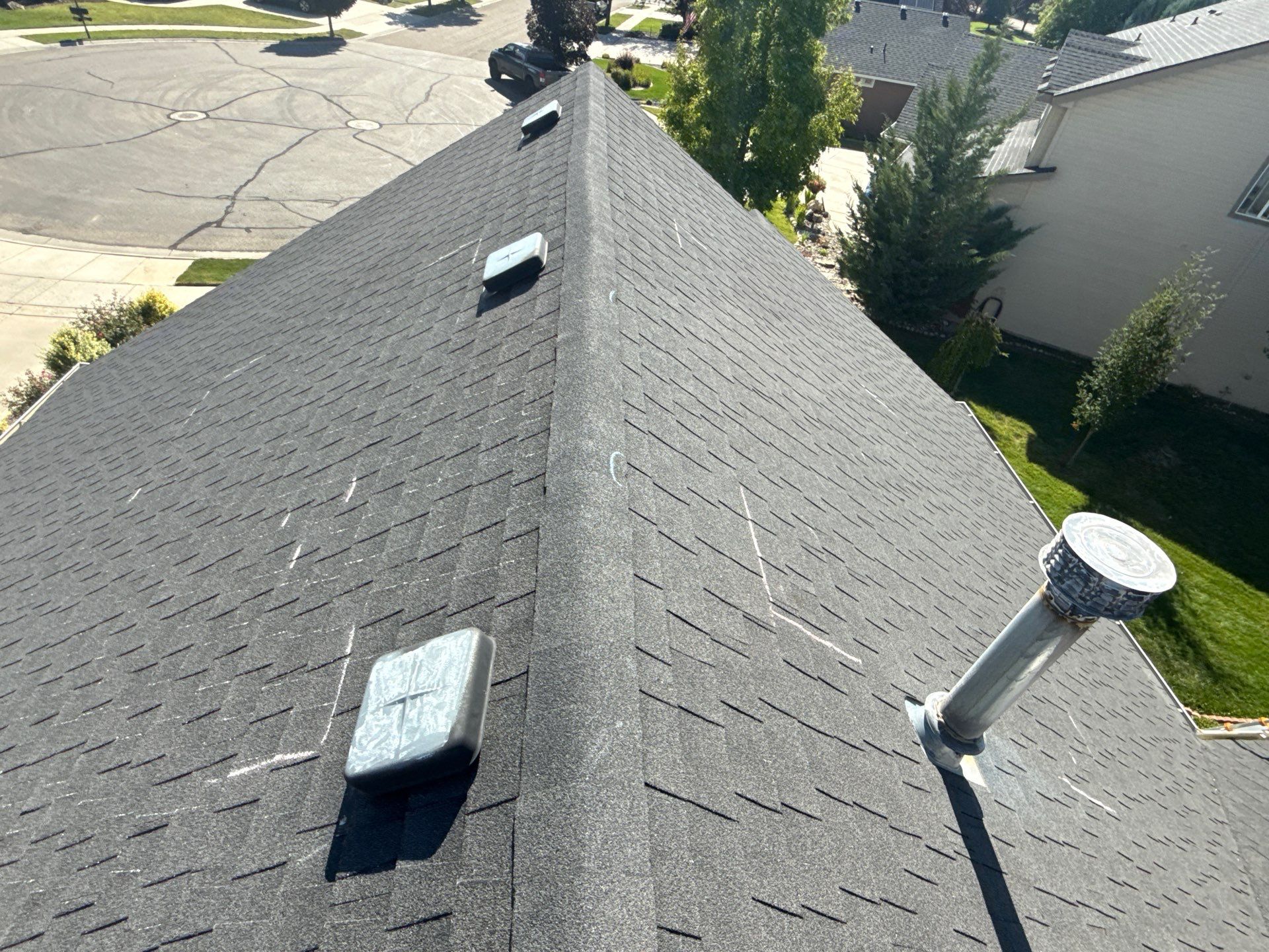 Asphalt Shingle Roof Replacement for Two-Story Home in Meridian by Olive Roofing