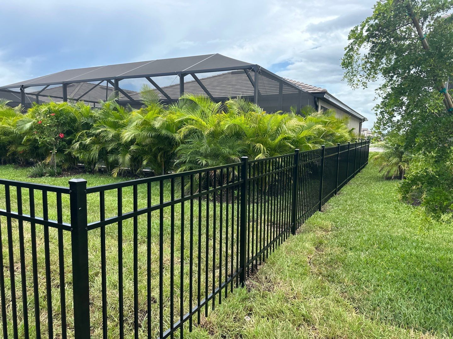 Aluminum Fence Installation using 3 Rail Aluminum Fence by Asap fence and gates, LLC