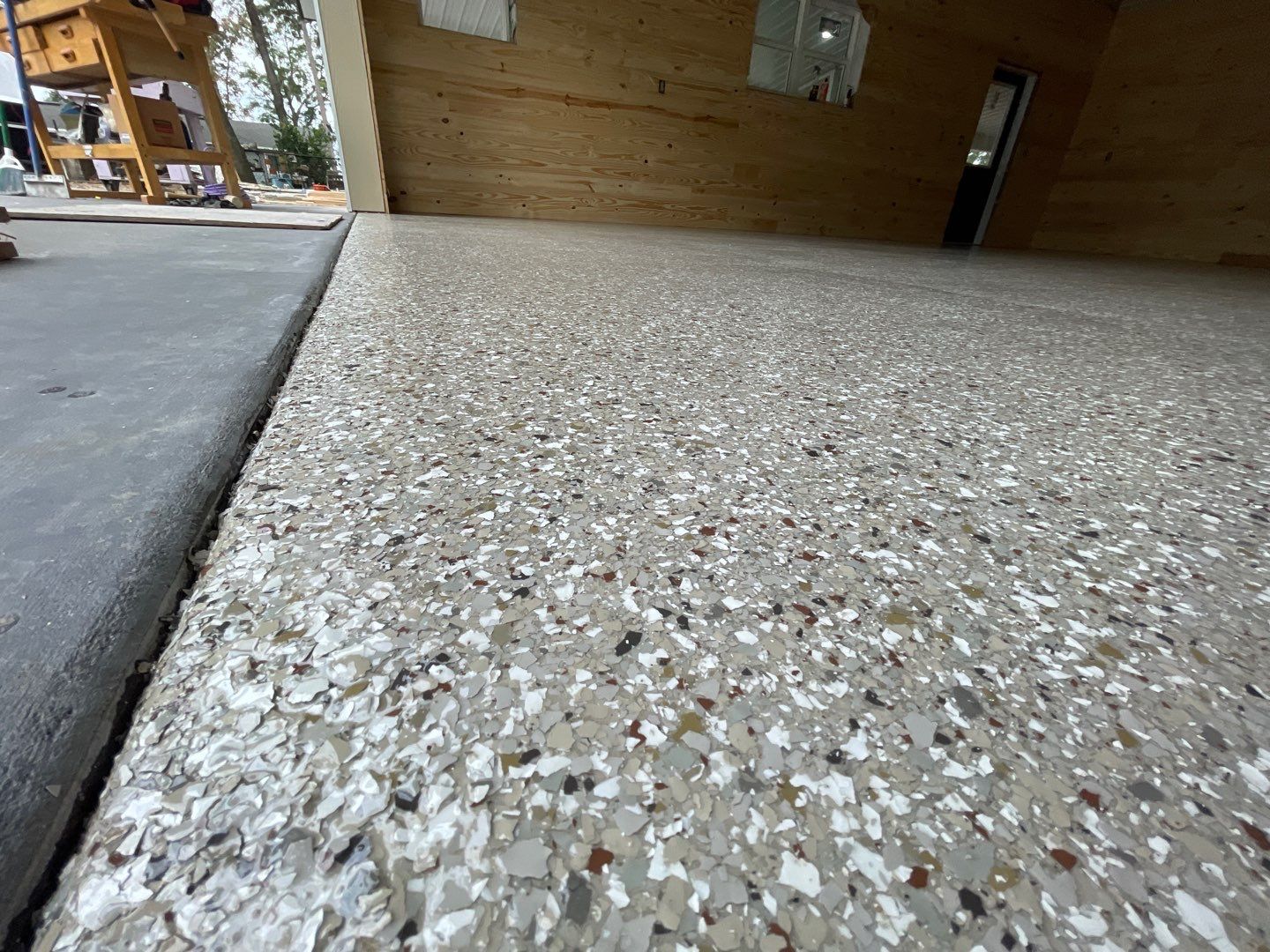 Garage and Carport in Chiefland, FL in Pebble Beach by Cross Creek Concrete Coatings