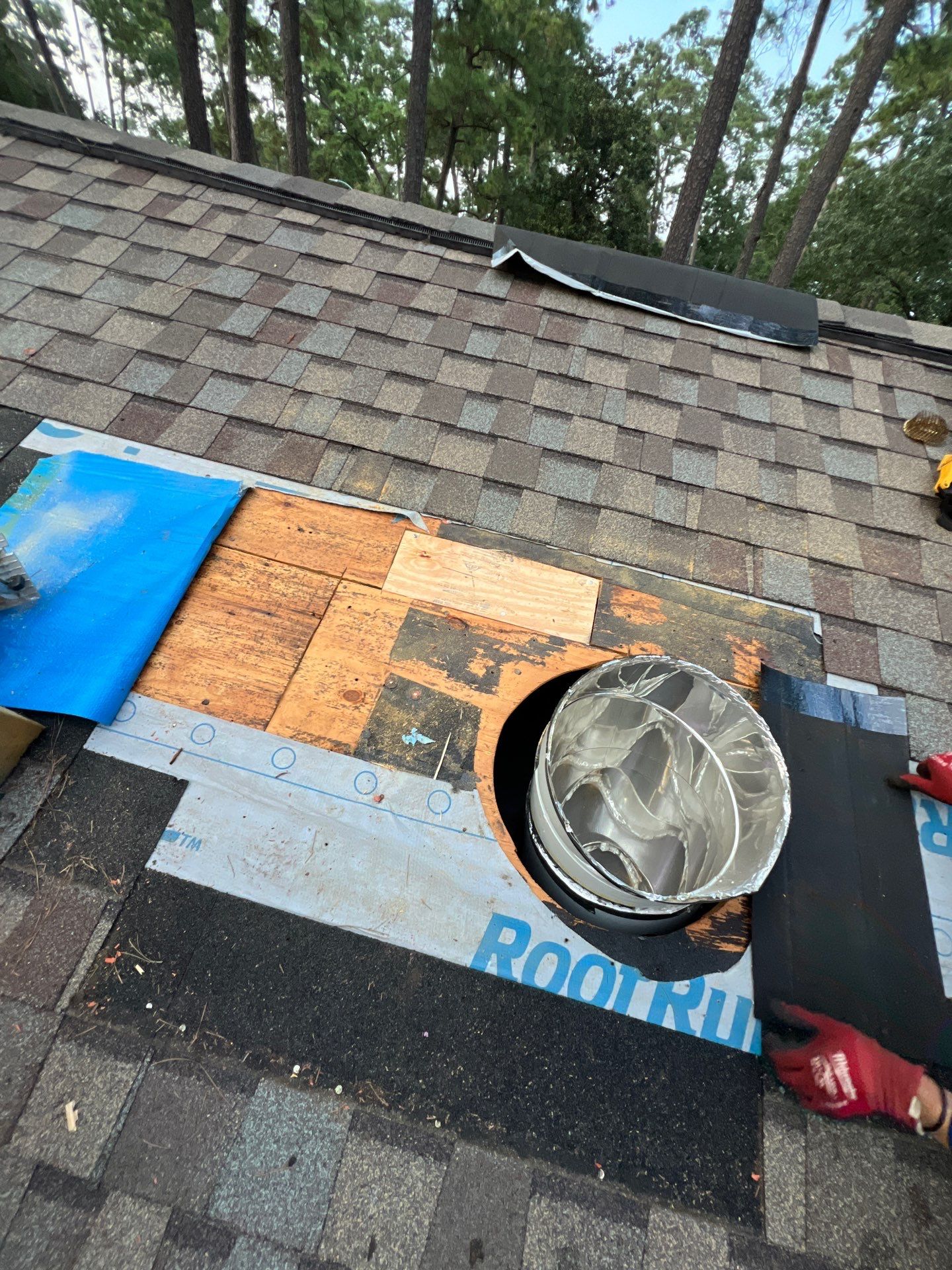 Commercial Roofing Repair using Owen's Corning Duration (Lifetime) Shingles by Roof Repair Company