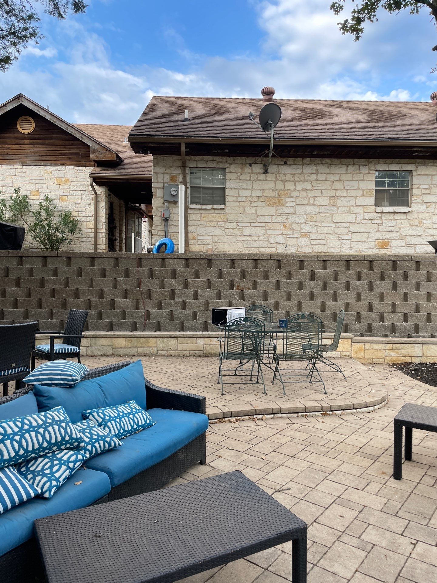 In Progress Retaining Wall Project by Peterson’s
