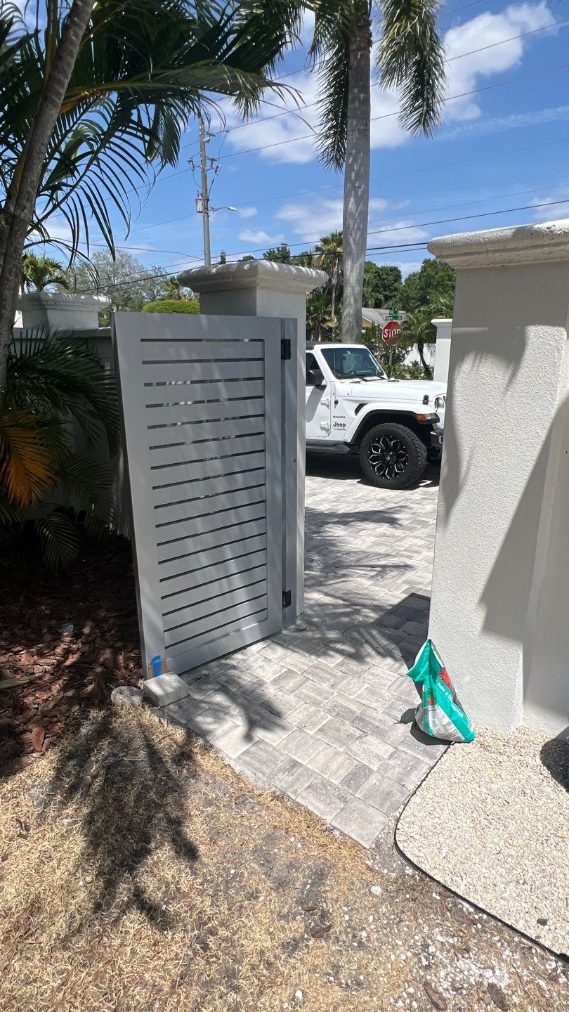 Sarasota, FL 6ft. Tall Custom Modern Aluminum Gates  by Asap fence and gates, LLC
