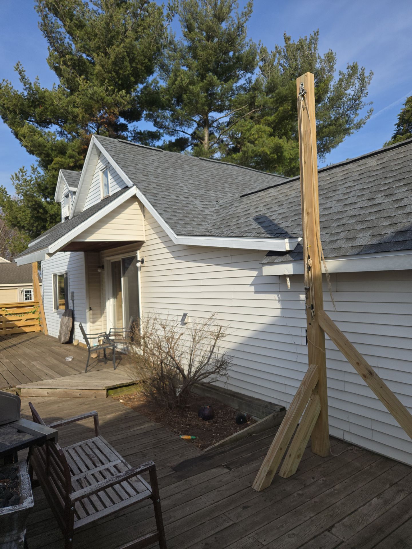 Residential Roofing Installation using GAF TIMBERLINE HDZ Pewter Gray by Avalon Roofing and Exteriors